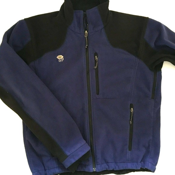 Mountain Hardwear  Mens Size Large Blue Full  Zip Fleece Jacket - Picture 1 of 5
